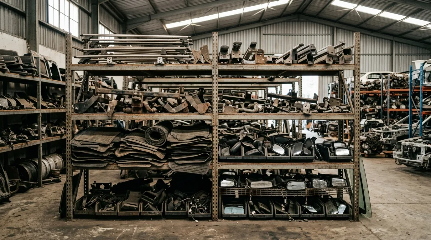 Used Honda electrical and interior parts at the Lenasia South yard